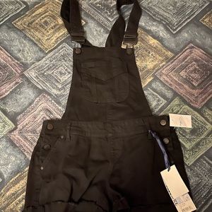 Black denim Rue 21 short coveralls